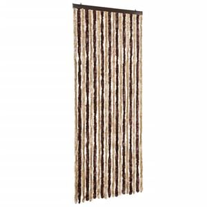 vidaXL Insect Curtain Beige and Light Brown 22.0x78.7" Chenille