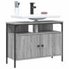 vidaXL Bathroom Sink Cabinet Grey sonoma Engineered wood 31.5x11.8x23.6 in