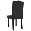 vidaXL Dining Chairs 4 pcs Black Velvet