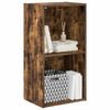 vidaXL Bookcase Smoked Oak Engineered Wood Compact Bookcase