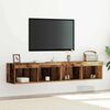 vidaXL TV Cabinet Set 2 pcs Old wood 31.50 x 11.81 x 11.81 in