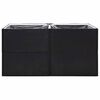 vidaXL Garden Planter Black and Transparent