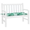 vidaXL Garden Bench Cushion Green and White Oxford fabric (100% polyester)