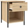 vidaXL Bedside Cabinet Set of 2 Sonoma Oak Engineered wood, Iron Medium