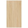 vidaXL Desk Sonoma Oak Engineered Wood Small Minimalist Desk