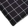 vidaXL Sun Lounger Cushion Black Check Pattern