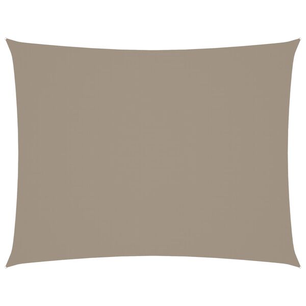 vidaXL Sunshade Sail Oxford Fabric Rectangular 19.7x26.2' Taupe