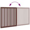 vidaXL Dog Gate Set of 2 Brown Poplar wood 63.0 in Foldable Dog Gate