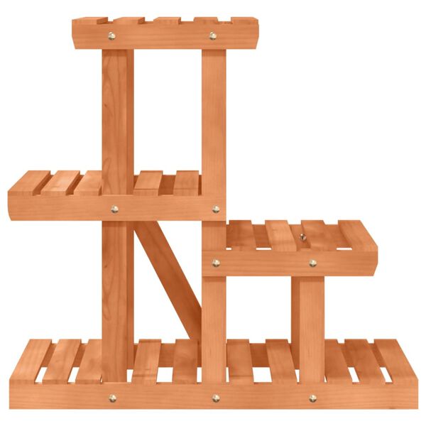 vidaXL Flower Stand Natural Wood Solid Fir Wood 22.8x9.8x20.1 in