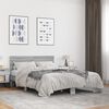 vidaXL Bed Frame Gray Sonoma Engineered wood and Metal 55.1x78.7 in