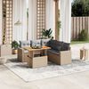vidaXL Garden Sofa Set Beige