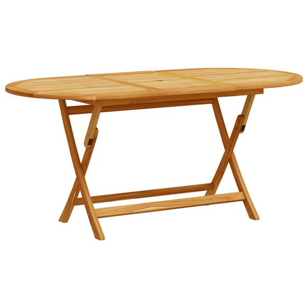 vidaXL Garden Dining Set Acacia wood: Natural wood color, Chairs: Cream