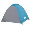 vidaXL Camping Tent Dome 4-Person Blue Waterproof
