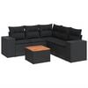vidaXL Garden Sofa Set Black
