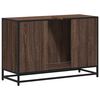 vidaXL Bathroom Sink Cabinet Brown oak Engineered wood, metal