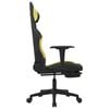 vidaXL Gaming Chair Black and light green