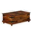 vidaXL Storage Chest Solid acacia Wood 35.4"x19.7"x13.8"