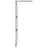 vidaXL Walk-in Shower Wall with Clear ESG Glass Black 39.4"x76.8"