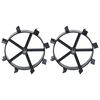 vidaXL Metal Wheels for 6,5 HP Petrol Tiller 2 pcs