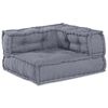 vidaXL Modular Sofa 4 pcs Grey Fabric