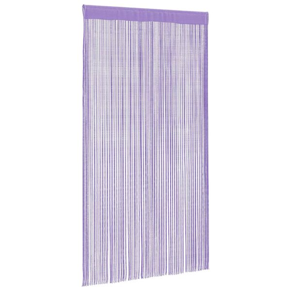 vidaXL String Curtains 2 pcs Purple 39.4x98.4"