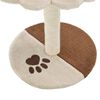 vidaXL Cat Tree Beige and Brown Particle board Compact Great Design