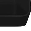 vidaXL Wash Basin 15.7x11.8x5.1" Ceramic Black