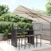vidaXL Garden Bar Set Black