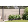 vidaXL Garden Black 120 x 40 x 126 cm Steel
