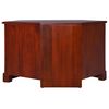vidaXL Corner TV Cabinet Dark brown Solid mahogany wood Compact corner