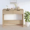 vidaXL Console Table Sonoma oak Engineered wood Standard Console Table