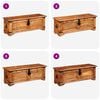 vidaXL Storage Chest One-of-a-kind due to the unique grains Solid mango wood
