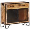 vidaXL Sideboard Brown Solid Mango Wood Rectangular Industrial Style