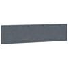 vidaXL Headboard Cushion Dark grey Velvet (100% polyester) 76.0 in wide