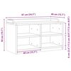 vidaXL Hallway Bench Natural wood Solid pine wood, Engineered wood Medium