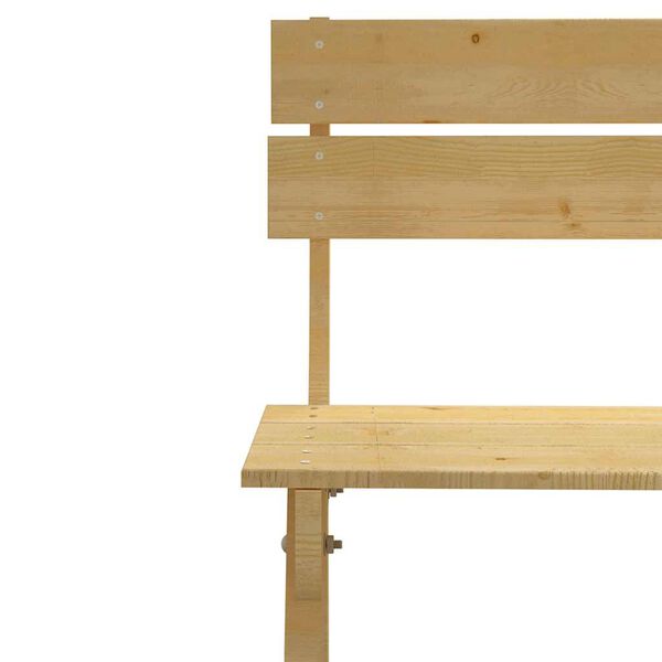 vidaXL Garden Chair Green impregnated pine Impregnated pinewood Medium