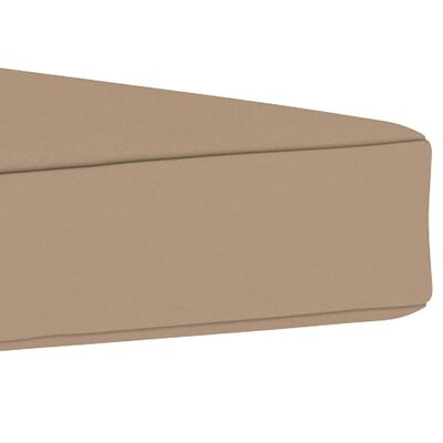 vidaXL Floor Pallet Cushion 23.6"x23.6"x2.4" Taupe Fabric