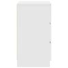 vidaXL Bedside Cabinet White Engineered Wood Bedside Cabinet Rectangular