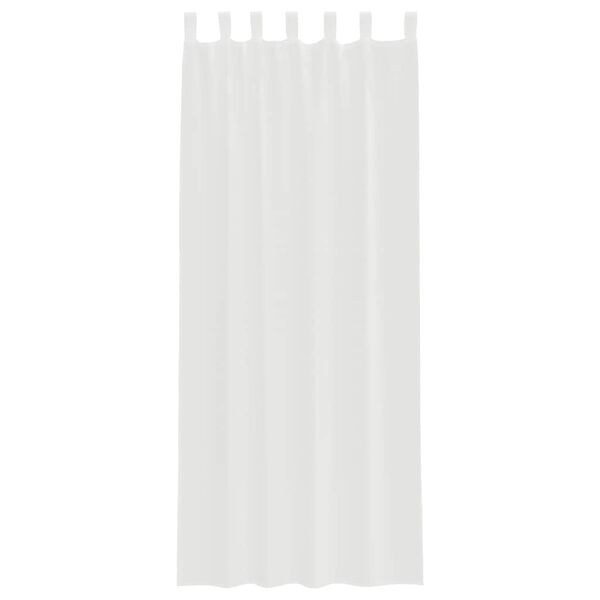 vidaXL Voile Curtains with Loops 2 pcs White 55.1x102.4"