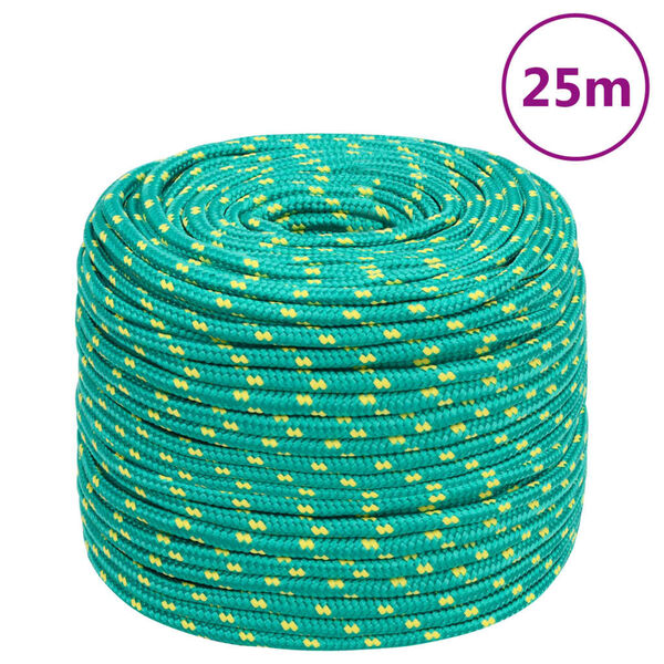 vidaXL Boat Rope Green 0.39 " 82.0 ' Polypropylene