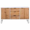 vidaXL Sideboard New York 51.42 x 16.93 x 28.98 in Solid pine wood