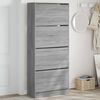 vidaXL Shoe Cabinet Gray Sonoma Engineered wood 31.5 x 13.4 x 73.8 in