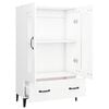 vidaXL Highboard White 27.6"x12.2"x45.3" Engineered Wood