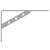 vidaXL Shelf Bracket Silver Stainless Steel Medium Decorative Inlays