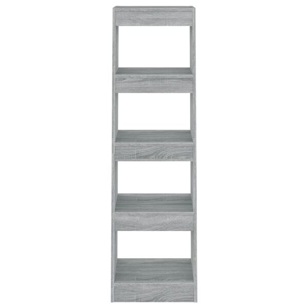 vidaXL Book Cabinet Grey Sonoma Engineered Wood Medium Book Cabinet