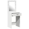 vidaXL Dressing Table White 50 x 41 x 135 cm Engineered wood