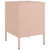vidaXL Bedside Cabinet Set of 2 Pink Cold-rolled steel Compact