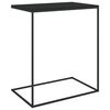vidaXL Side Table Black Engineered wood, Iron Durable Side Table