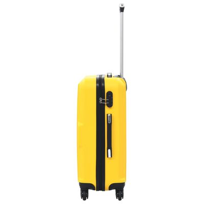 vidaXL Hardcase Trolley Set 3 pcs Yellow ABS