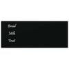 vidaXL Wall-mounted Magnetic Board Black 19.7"x7.9" Tempered Glass